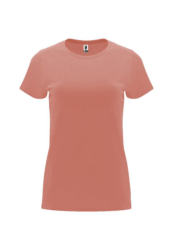 ROLY - Damska Koszulka Z Krótkim Rękawem Capri. Kolor: różowy. Długość rękawa: krótki rękaw. Długość: krótkie. Sport: turystyka piesza