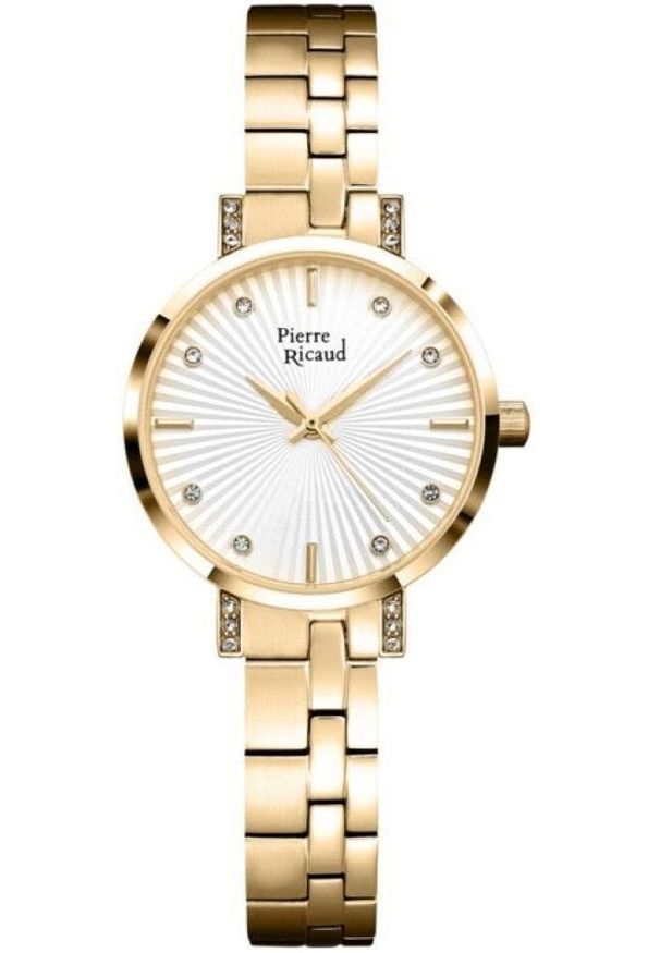 Zegarek damski Pierre Ricaud P21017.1193QZ CYRKONIE złoty. Kolor: złoty