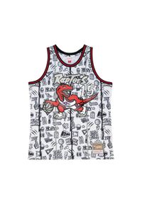 Mitchell & Ness - Jersey Toronto Raptors Doodle Swingman Vince Carter 1998-99. Kolor: biały. Materiał: jersey. Sport: koszykówka #1