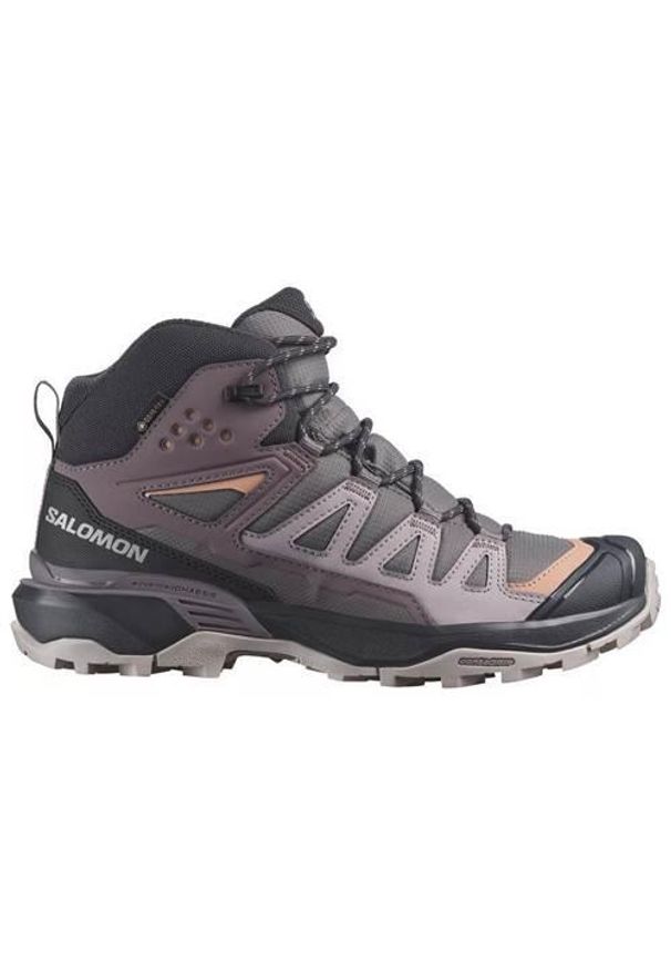 salomon - Buty trekkingowe damskie Salomon X Ultra Mid 360 Gtx Gore-tex. Wysokość cholewki: za kostkę. Zapięcie: sznurówki. Kolor: wielokolorowy. Materiał: materiał. Szerokość cholewki: normalna