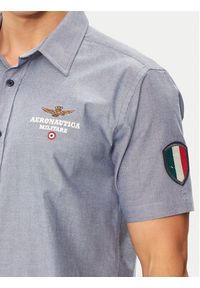 Aeronautica Militare Koszula 241CA1244CT3289 Granatowy Regular Fit. Kolor: niebieski. Materiał: bawełna #3