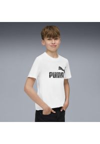 Puma - Młodzieżowa koszulka Essentials Camo PUMA White. Kolor: biały. Sport: joga i pilates