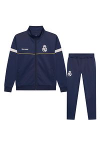 Dres treningowy Real Madrid dla dzieci 25/26 - granatowy. Kolor: wielokolorowy. Materiał: dresówka. Styl: sportowy #1