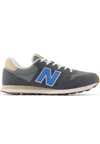 Buty unisex New Balance GM500TBW – szare. Okazja: na co dzień. Kolor: szary. Materiał: zamsz, guma. Szerokość cholewki: normalna #1