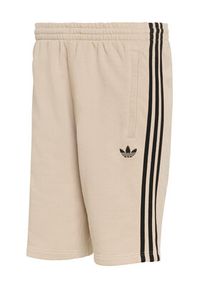Adidas - adidas Szorty sportowe 3-Stripes KE6681 Beżowy Regular Fit. Kolor: beżowy. Materiał: bawełna. Styl: sportowy #2