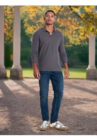 Sinsay - Jeansy slim fit - granatowy. Kolor: niebieski