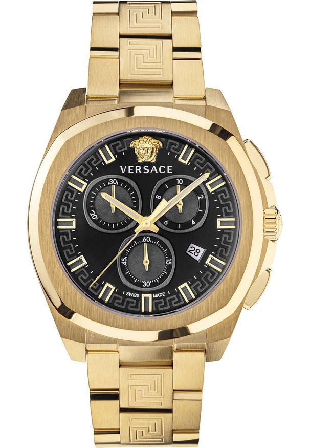 VERSACE - Zegarek Versace Zegarek męski Versace VEZ800621 złoty. Kolor: złoty