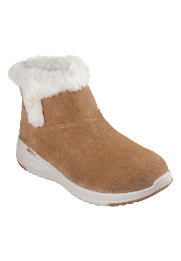 skechers - Buty zimowe damskie, On-The-Go Stellar - Cozy Step. Kolor: brązowy. Sezon: zima