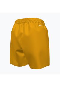 Szorty kąpielowe dziecięce Nike Split Logo 4" Volley. Kolor: pomarańczowy. Długość: krótkie. Sezon: lato