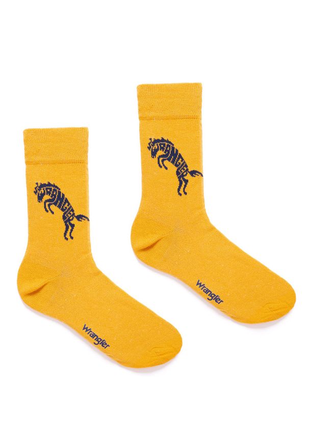 Wrangler - SKARPETKI WRANGLER BY HORSE SOCKS AMBER YELLOW W0Z2596UY