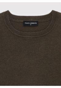 Pako Lorente - PAKO LORENTE – Brązowy sweter męski o-neck. Okazja: na co dzień. Kolor: brązowy. Materiał: poliester, wiskoza. Sezon: jesień. Styl: casual #8