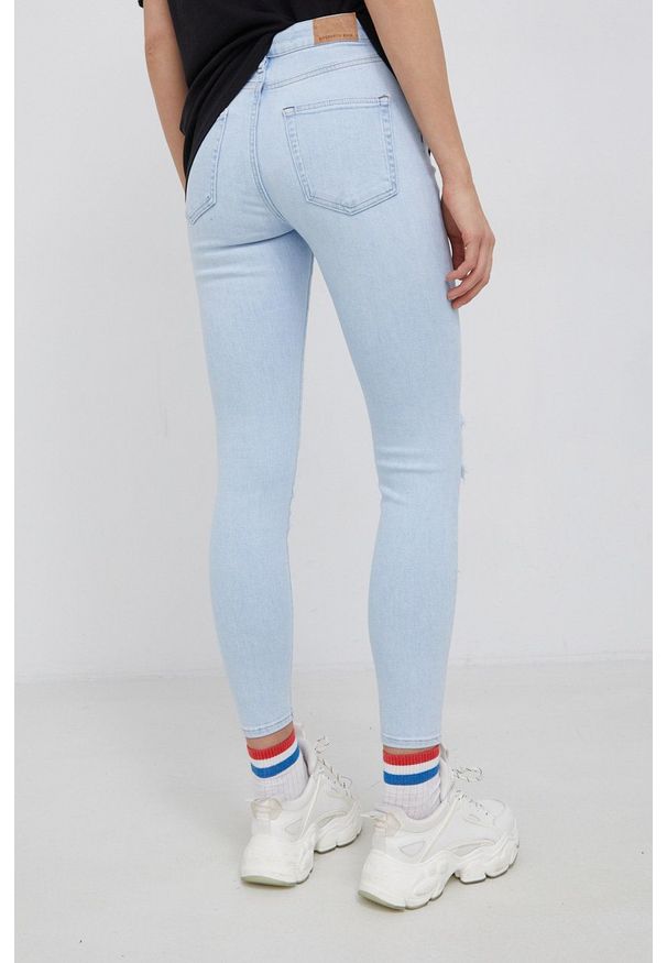 Superdry Jeansy damskie high waist. Stan: podwyższony. Kolor: niebieski