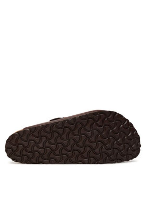 Birkenstock Klapki Boston 159711 Brązowy. Kolor: brązowy. Materiał: skóra