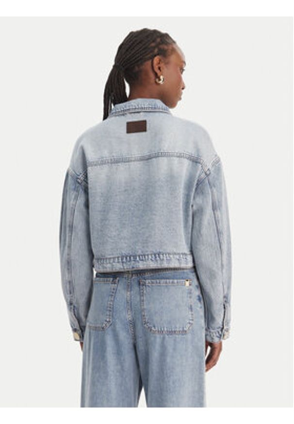 Armani Exchange Kurtka jeansowa XW002260 AF21338 MB001 Niebieski Regular Fit. Kolor: niebieski. Materiał: bawełna