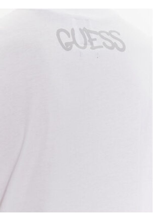 Guess T-Shirt Saceman M3GI79 K9RM3 Biały Regular Fit. Kolor: biały. Materiał: bawełna