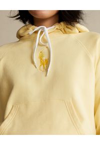 Ralph Lauren - RALPH LAUREN - Żółta bluza z logo Relaxed fit. Typ kołnierza: polo. Kolor: żółty. Materiał: bawełna. Długość rękawa: długi rękaw. Długość: długie. Wzór: aplikacja #2