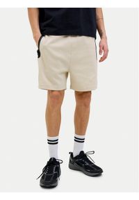 Jack & Jones - Jack&Jones Szorty sportowe Gordon Fusion 12273304 Beżowy Regular Fit. Kolor: beżowy. Materiał: syntetyk. Styl: sportowy
