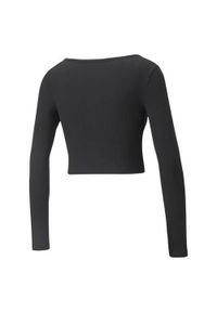 Koszulka sportowa damska Puma Classics Ribbed Longsleeve Tee. Kolor: szary. Długość rękawa: długi rękaw. Długość: długie. Styl: sportowy