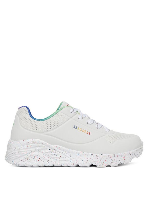 skechers - Skechers Sneakersy UNO LITE 310456L WMLT Biały. Kolor: biały. Materiał: syntetyk, materiał