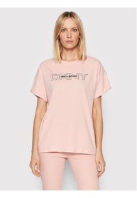 DKNY Sport T-Shirt DP1T8483 Różowy Regular Fit. Kolor: różowy. Materiał: bawełna. Styl: sportowy #1