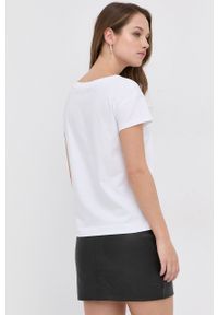 Love Moschino T-shirt damski kolor biały. Okazja: na co dzień. Kolor: biały. Wzór: nadruk. Styl: casual #2