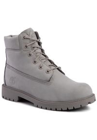 Timberland Trapery Premium 6 In Waterproof Boot TB0A172F0651 Szary. Kolor: szary. Materiał: nubuk, skóra