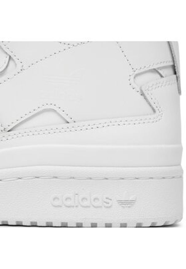 Adidas - adidas Sneakersy Forum Mid IG3754 Biały. Kolor: biały. Materiał: skóra