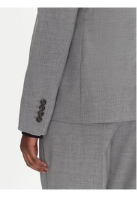 BOSS Marynarka Jaleto9 50543302 Szary Slim Fit. Kolor: szary. Materiał: wełna #5
