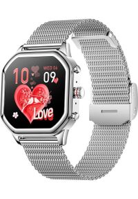 Smartwatch Hagen Smartwatch damski Hagen HC84.111.1411 srebrny bransoleta. Rodzaj zegarka: smartwatch. Kolor: srebrny