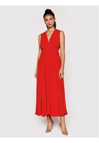 N°21 Sukienka koktajlowa 22I N2M0 H141 5111 Czerwony Regular Fit. Kolor: czerwony. Materiał: wiskoza. Styl: wizytowy
