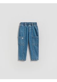 Reserved - Bawełniane jeansy - niebieski. Kolor: niebieski. Materiał: bawełna, jeans #1