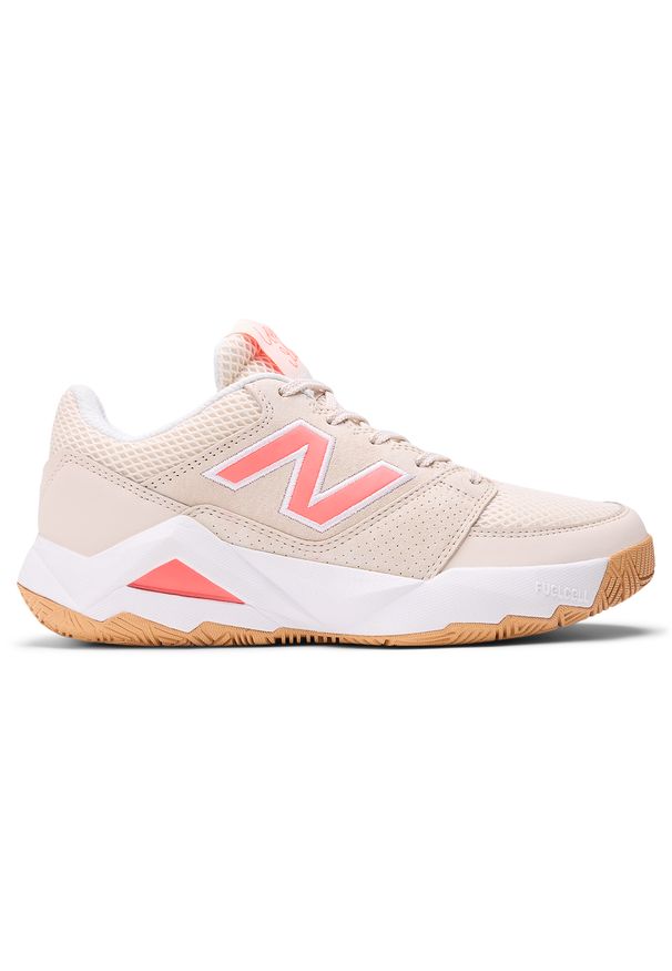 Buty damskie New Balance Coco Delray WCHCODUS – beżowe. Kolor: beżowy. Materiał: guma, syntetyk, materiał. Szerokość cholewki: normalna. Sport: bieganie, tenis