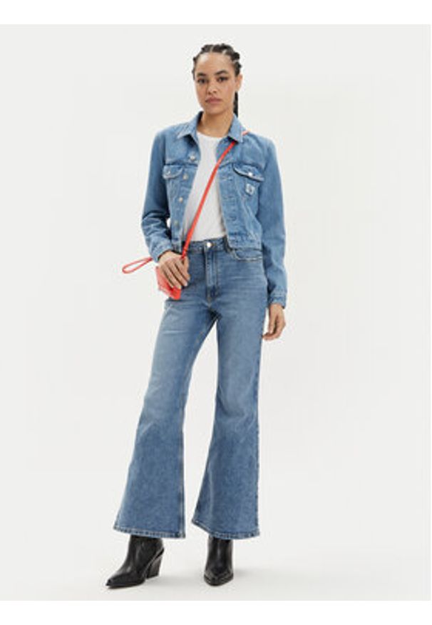 Wrangler Jeansy Fierce 112351971 Niebieski Wide Leg. Kolor: niebieski