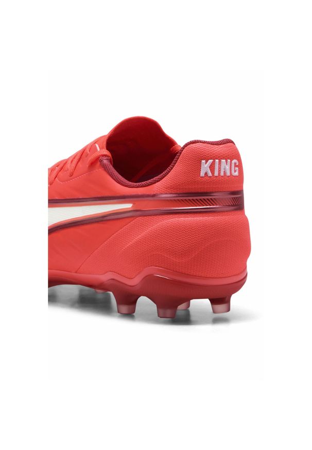 Puma - Buty piłkarskie męskie PUMA King Match FG/AG. Kolor: biały, czerwony, wielokolorowy. Sport: piłka nożna