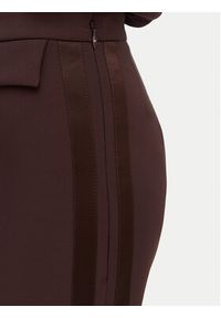 Elisabetta Franchi Spodnie materiałowe PA-185-62E2-V270 Brązowy ciemny Slim Fit. Kolor: brązowy. Materiał: syntetyk #3