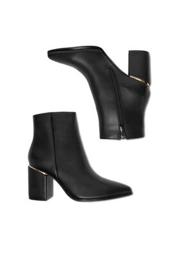 DeeZee Botki 2401 Czarny. Kolor: czarny. Materiał: syntetyk, materiał