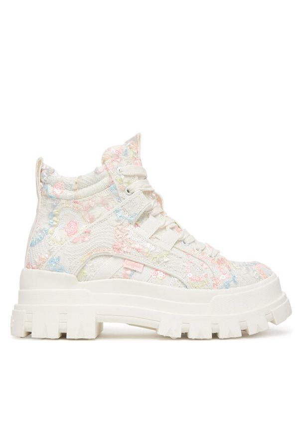 Buffalo Trzewiki 1622693 Kolorowy. Materiał: skóra. Wzór: kolorowy