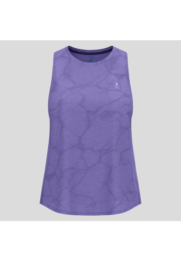 Koszulka damska bez rękawów Odlo ZEROWEIGHT ENGINEERED CHILL-TEC Tank crew neck. Kolor: fioletowy. Długość rękawa: bez rękawów. Sport: bieganie