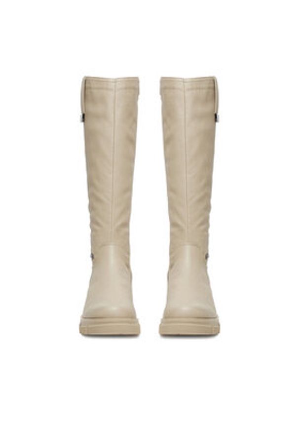 Rieker Kozaki CEO-Y7190-60 Écru. Materiał: materiał, syntetyk