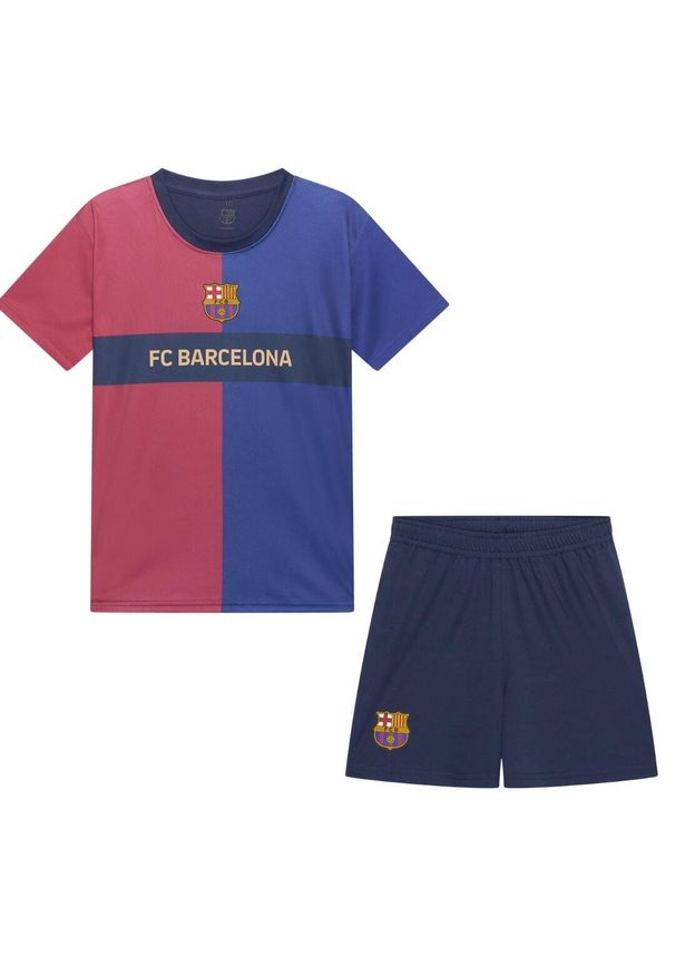 Koszulka piłkarska dla dzieci FC Barcelona Home 24/25. Kolor: czerwony, niebieski, wielokolorowy. Materiał: poliester. Sport: piłka nożna