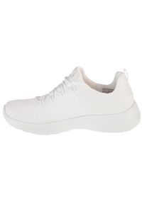skechers - Buty do chodzenia damskie Skechers Dynamight. Zapięcie: bez zapięcia. Kolor: biały. Materiał: materiał, syntetyk, tkanina. Szerokość cholewki: normalna. Sport: turystyka piesza