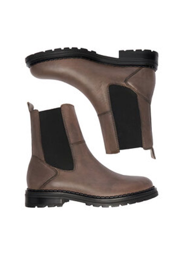 Lasocki Sztyblety CEO-WI16-TIBILISI-01 Szary. Kolor: szary. Materiał: skóra