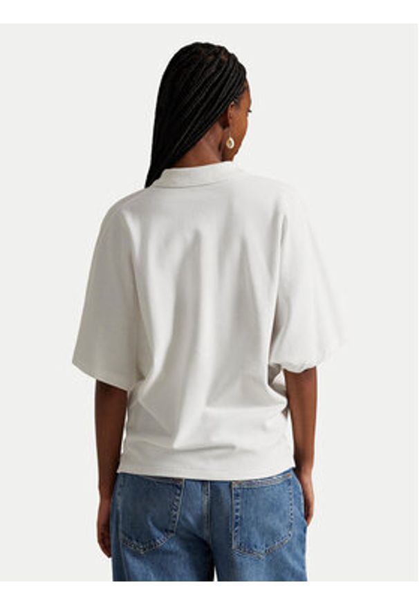 Polo Ralph Lauren Polo 211A96270001 Biały Relaxed Fit. Typ kołnierza: polo. Kolor: biały. Materiał: bawełna