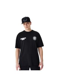 Koszulka męska New Era NBA Large Graphic BP OS Tee Brooklyn Nets. Kolor: czarny