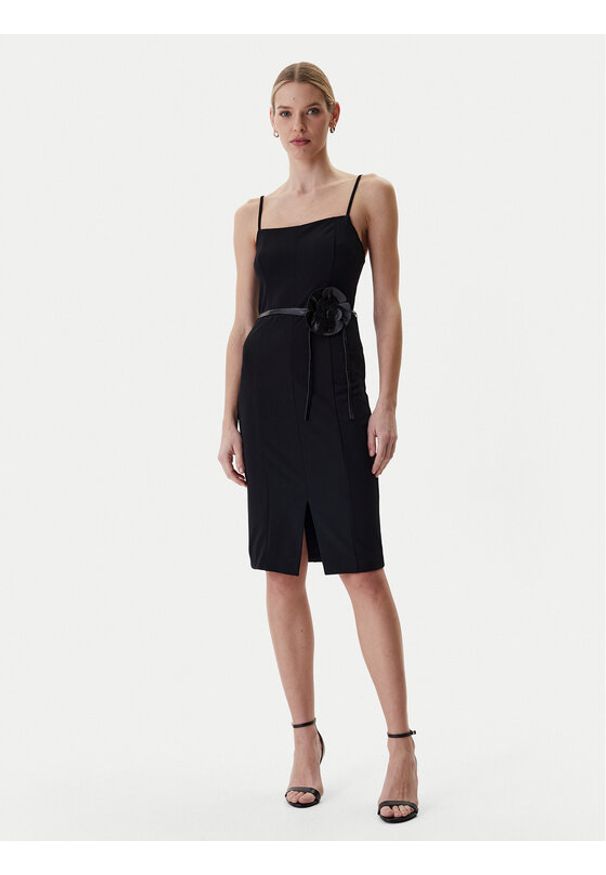 Guess Sukienka koktajlowa W6RK0G KC9O0 Czarny Regular Fit. Kolor: czarny. Materiał: syntetyk. Styl: wizytowy