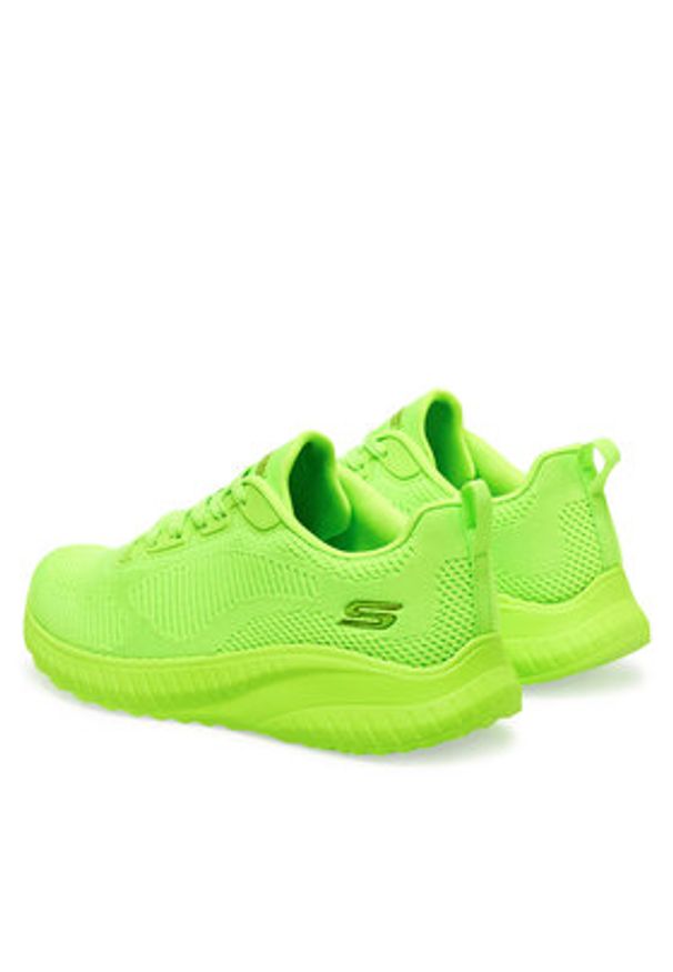 skechers - Skechers Sneakersy Bobs Squad Chaos-coo 117216/LIME Zielony. Kolor: zielony. Materiał: materiał