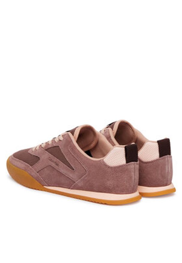Calvin Klein Sneakersy Low Pro Runner Refl Mesh Sue HW0HW03100 Brązowy. Kolor: brązowy. Materiał: zamsz, skóra
