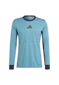 Adidas - Dżersej z długim rękawem adidas Referee 24. Kolor: niebieski. Materiał: jersey. Długość rękawa: długi rękaw. Długość: długie. Sport: piłka nożna #1