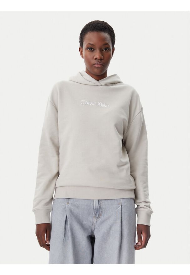 Calvin Klein Bluza Hero Logo K20K205449 Szary Regular Fit. Kolor: szary. Materiał: bawełna