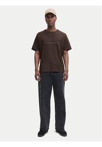 Jack & Jones - Jack&Jones T-Shirt Star 12234746 Brązowy Relaxed Fit. Kolor: brązowy. Materiał: bawełna #4